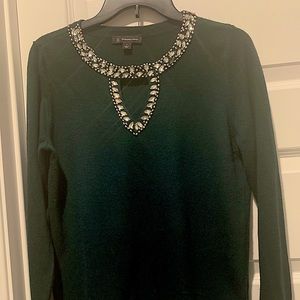 Dark green sweater 3% cashmere